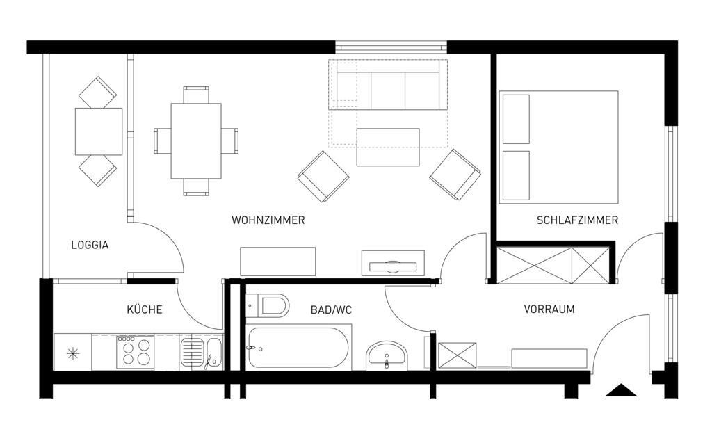 Ferienwohnung Sonnblick Бад Гащайн Стая снимка